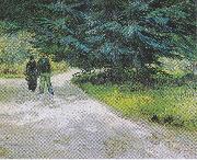 Vincent Van Gogh Couple in the Park at Arles Germany oil painting artist